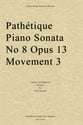 Pathetique Piano Sonata #8, Op. 13, Mvt. 3 String Quartet Parts cover